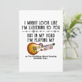 Ik kan er wel uitzien als luisteren naar jou, maar bedankkaart (Staand voorkant)