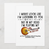 Ik kan er wel uitzien als luisteren naar jou, maar bedankkaart (Voorkant / Achterkant)