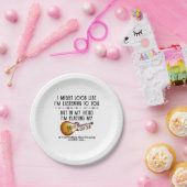 Ik kan er wel uitzien als luisteren naar jou, maar papieren bordje (Feest)