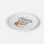 Ik kan er wel uitzien als luisteren naar jou, maar papieren bordje (Gekanteld)