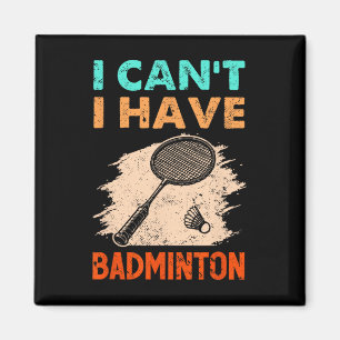 Ik kan geen Badminton Racket Shuttle hebben Magneet