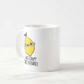 Ik kan geen grappige citroenwoordspeling concentre koffiemok (Voorkant links)