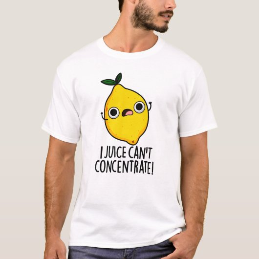Ik kan geen grappige citroenwoordspeling concentre t-shirt (Voorkant)