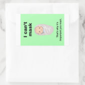 Ik kan geen grote papieren stickers maskeren (Tas)