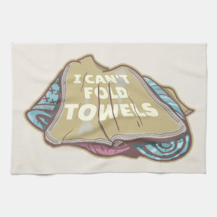 Ik kan geen handdoeken vouwen grappige wasdag