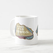 Ik kan geen handdoeken vouwen grappige wasdag koffiemok (Voorkant links)