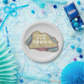 Ik kan geen handdoeken vouwen grappige wasdag papieren bordje (Feest)