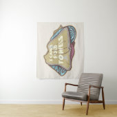 Ik kan geen handdoeken vouwen grappige wasdag wandkleed (In situ)