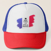 Ik kan geen kalm houden. Ik steun Frankrijk Trucker Pet (Voorkant)