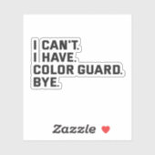 Ik kan geen kleurenwacht hebben tot de grappige ca sticker (Vel)