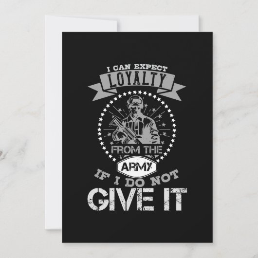 Ik kan geen Loyalty verwachten van het leger Save The Date (Voorkant)