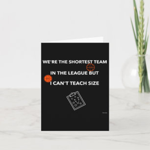 Ik kan geen maat leren - Basketbal Quote Kaart