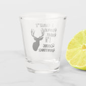 Ik kan geen mensen die ik buiten ga jagen. shot glas (Achterkant)