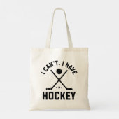 Ik kan geen ockey hebben tote bag (Achterkant)