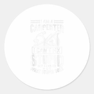 Ik kan geen onstuimige Shirt schimmelkarper repare Ronde Sticker