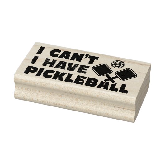 Ik kan geen Pickleball hebben Rubberstempel (Stempel)