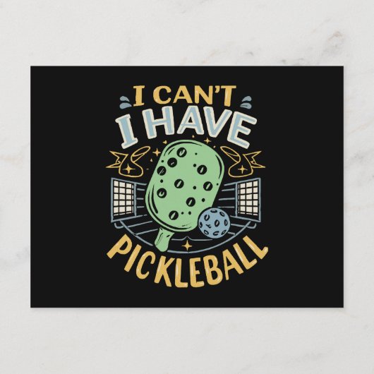Ik kan geen Pickleball krijgen Informatiekaartje (Achterkant)