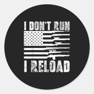 Ik kan geen Pistolen vervangen door Amerikaanse vl Ronde Sticker
