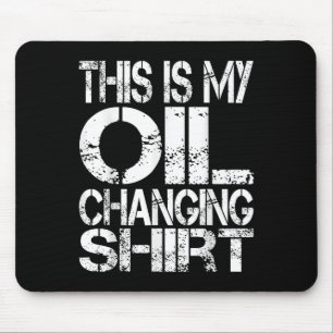 Ik kan geen plannen hebben in de garage, olieverve muismat