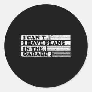 Ik kan geen plannen hebben in de garage voor een m ronde sticker