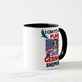 Ik kan geen plannen hebben met mijn Duitse herder Mok (Voorkant rechts)