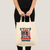 Ik kan geen plannen hebben met mijn Duitse herder Tote Bag (Voorkant (product))