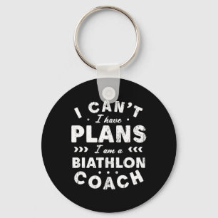 Ik kan geen plannen hebben voor Biathlon coach Fun Sleutelhanger