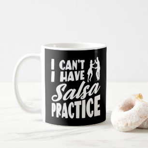 Ik kan geen salsa oefenen met latin dansen salsa koffiemok