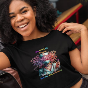 Ik kan geen stomme surrealistische medische geest t-shirt