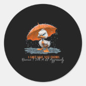 Ik kan geen zachte vrienden hebben omdat ik een le ronde sticker (Voorkant)