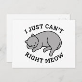 Ik kan gewoon niet goed weg briefkaart (Voorkant / Achterkant)