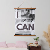 Ik kan grijze stenen rock hangend wandkleed (Slaapkamer)