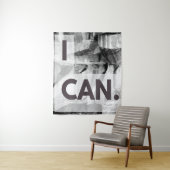 Ik kan grijze stenen rock wandkleed (In situ)