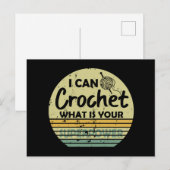 Ik kan haken wat jouw superkracht is feestdagenkaart (Voorkant / Achterkant)