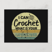 Ik kan haken wat jouw superkracht is feestdagenkaart (Voorkant)