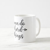 Ik kan hard dingen doen koffiemok (Voorkant rechts)