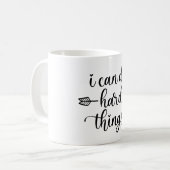 Ik kan hard dingen doen koffiemok (Voorkant links)