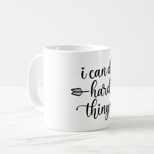 Ik kan hard dingen doen koffiemok (Voorkant links)