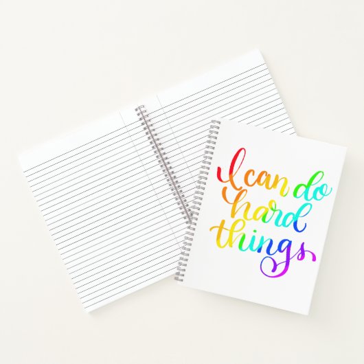 Ik kan harde dingen doen 8.5 x 11 notitieboek (Binnen)