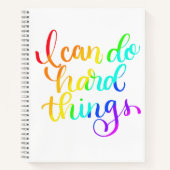 Ik kan harde dingen doen 8.5 x 11 notitieboek (Voorkant)