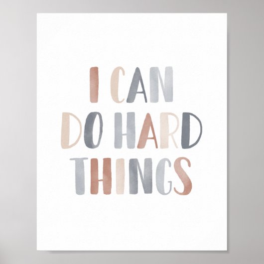Ik kan Harde Dingen Doen Boho Kinderkamer Decorati Poster (Voorkant)