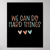 Ik kan harde dingen doen, leraar terug naar school poster (Voorkant)