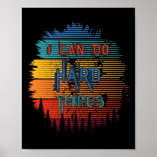 Ik kan harde dingen doen Rainbow Print Sticker (Voorkant)