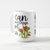 Ik kan harde dingen doen (Venus Fly Trap) Koffiemok (Voorkant links)