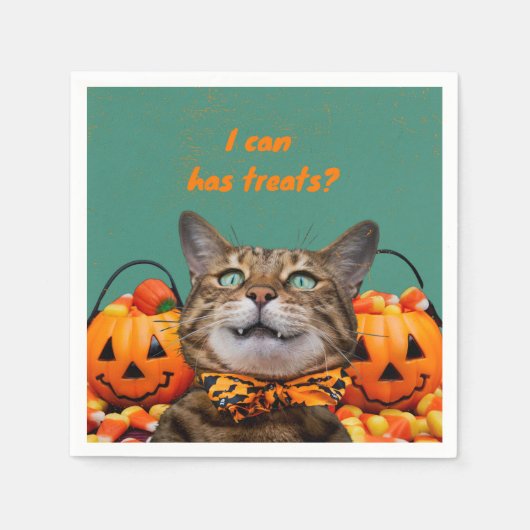 Ik kan heeft lekkernijen papieren servetten (Voorkant)