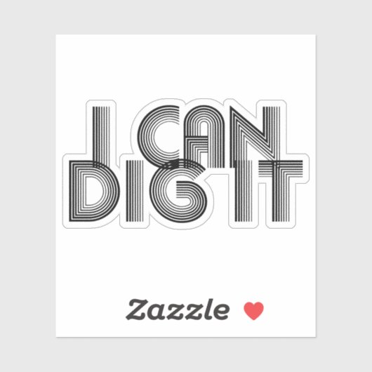 Ik kan hem dig maken sticker (Vel)