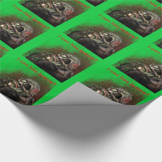 Ik kan hersenen hebben? Zombie pakpapier (Hoek)