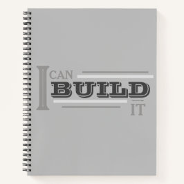 Ik Kan Het Bouwen (Grijs) Planner/ Notitieboek
