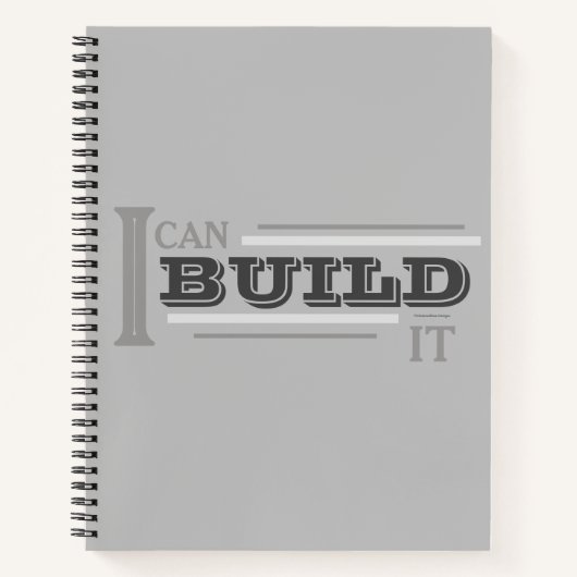 Ik Kan Het Bouwen (Grijs) Planner/ Notitieboek (Voorkant)