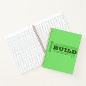 Ik kan het bouwen (groen) planner/ notitieboek (Binnen)